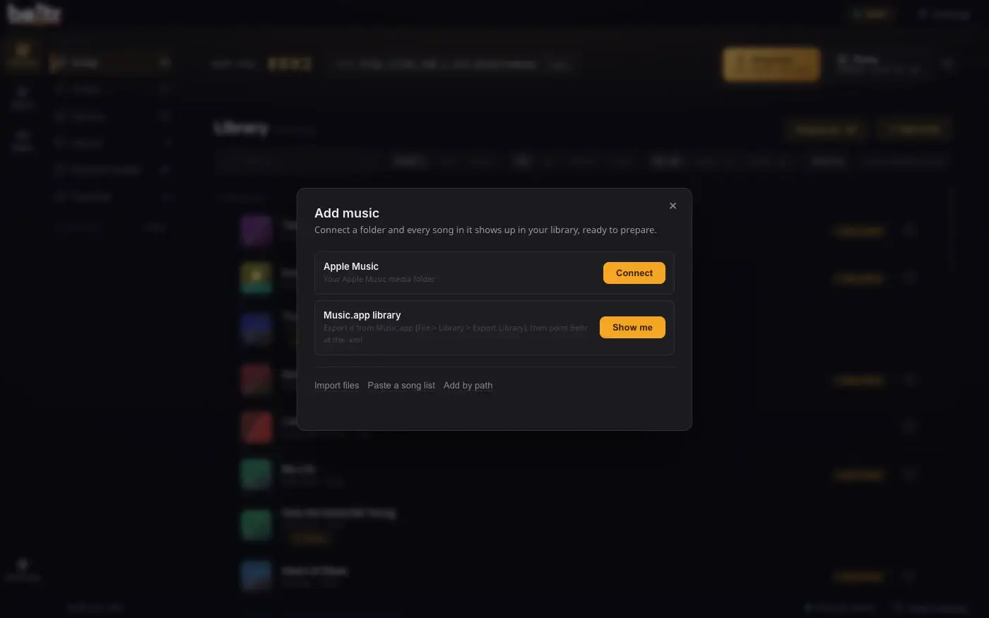 Beltr screenshot