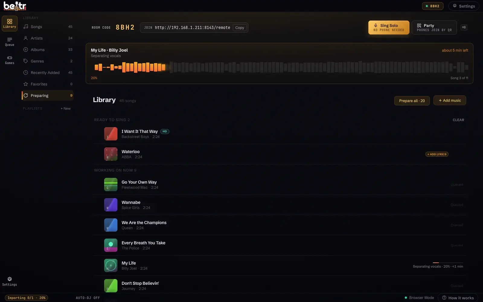 Beltr screenshot